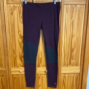 Smart wool base layer leggings